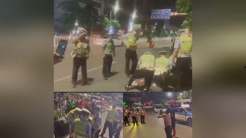 警察叔叔吃瓜比赛,警营里的趣味竞技时光